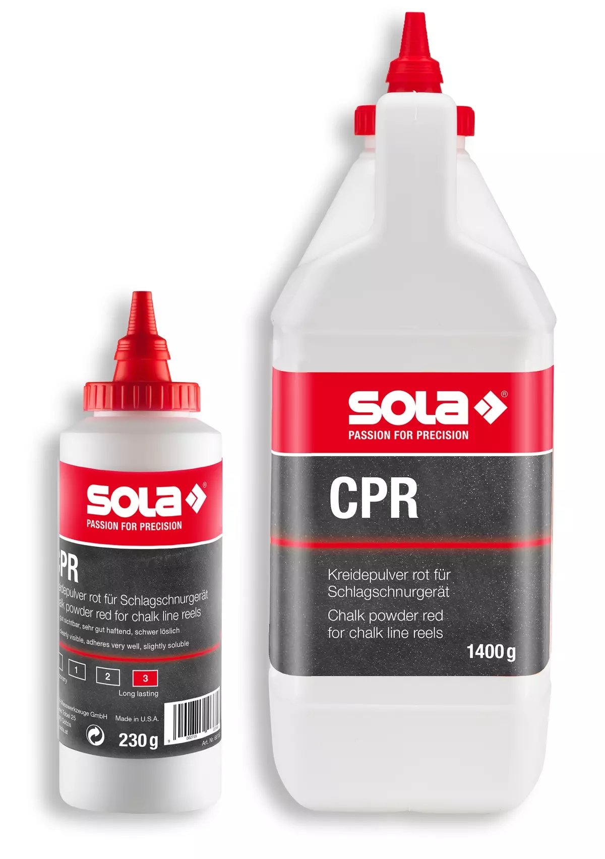 Milteliai CPR raudoni dažantys ištraukiamai virvutei Sola
