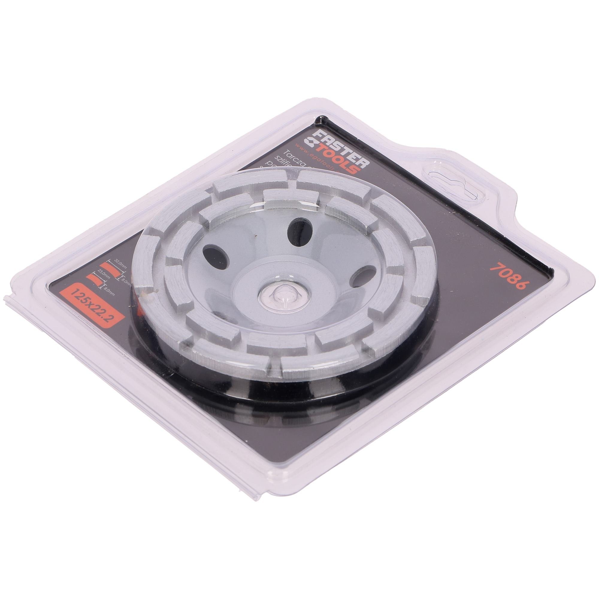 Diskas deimantinis betono šlifavimui, dvigubi segmentai Faster Tools