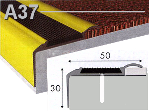 Profilis Effector A37 laiptams, su guma
