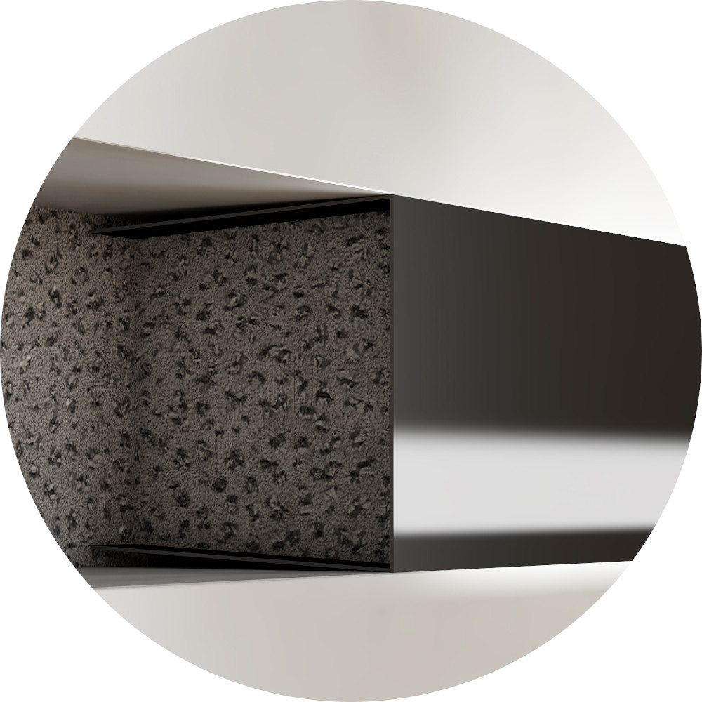 Profilis C tipo, nerūdyjančio plieno, dekoratyvinis (juodas) Stainless Steel Profiles