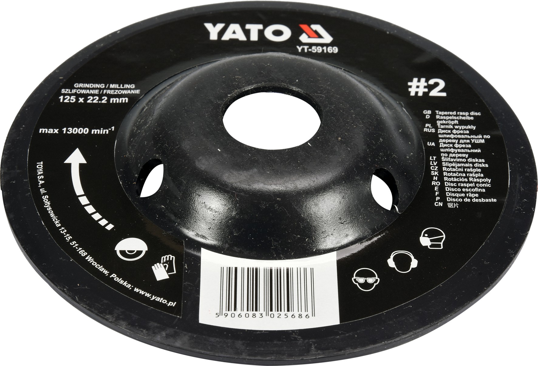 Diskas freza d-125mm nr.2 Yato