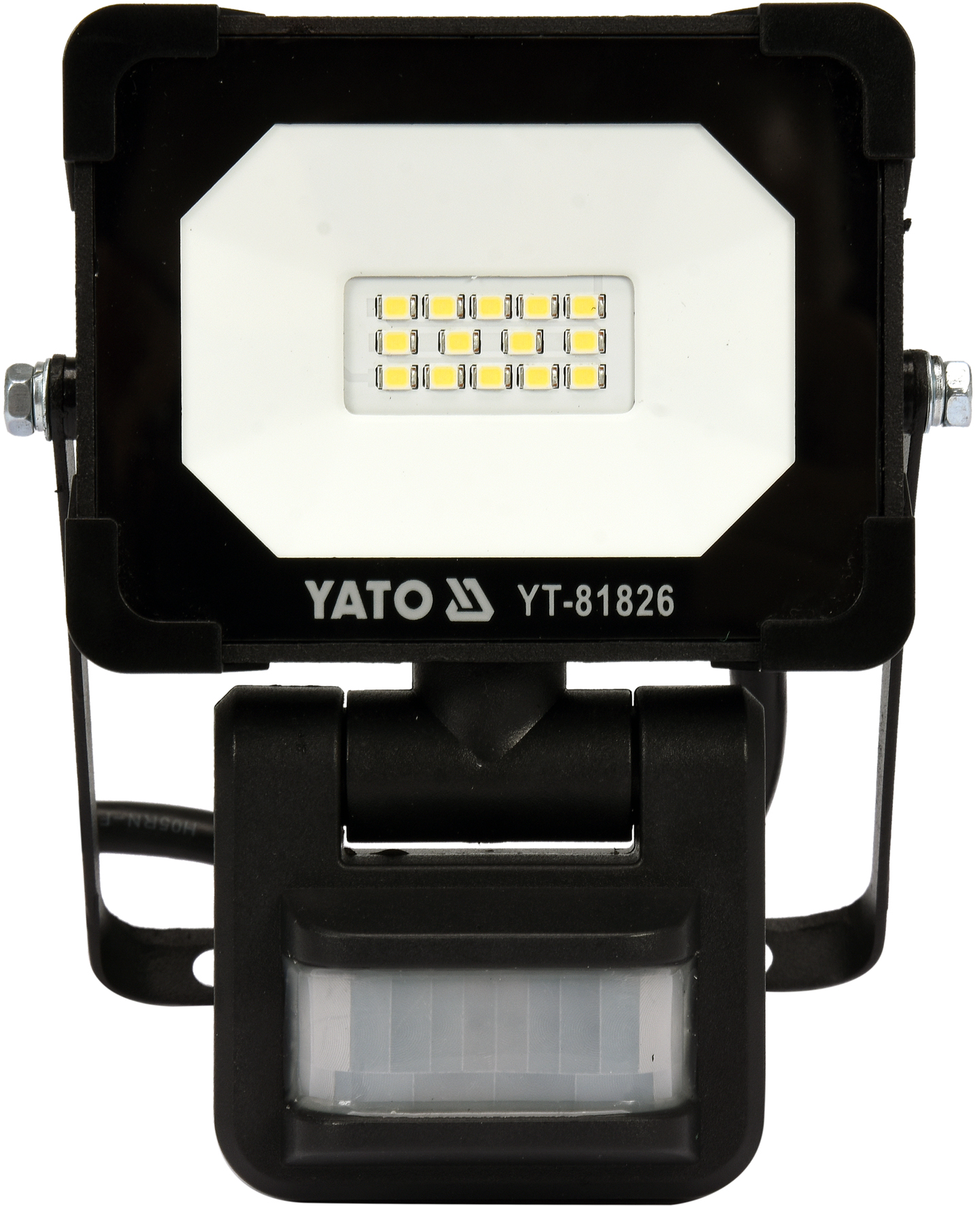 Šviestuvas SMD LED su judesio davikliu 10W 900lm Yato