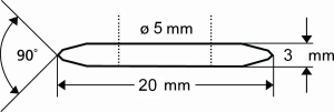 Ratukas plytelių pjovimo staklėms d-20 mm KAUFMANN