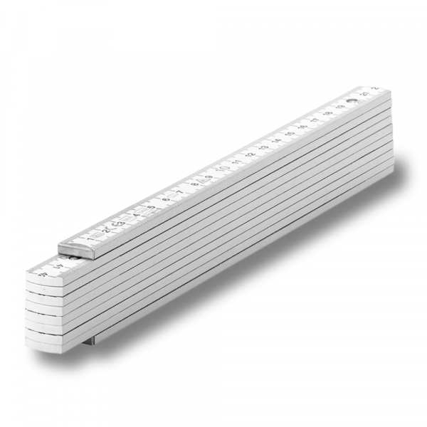 Metras medinis sulankstomas 2 m + 90°, baltas SOLA (PBM2/10W)