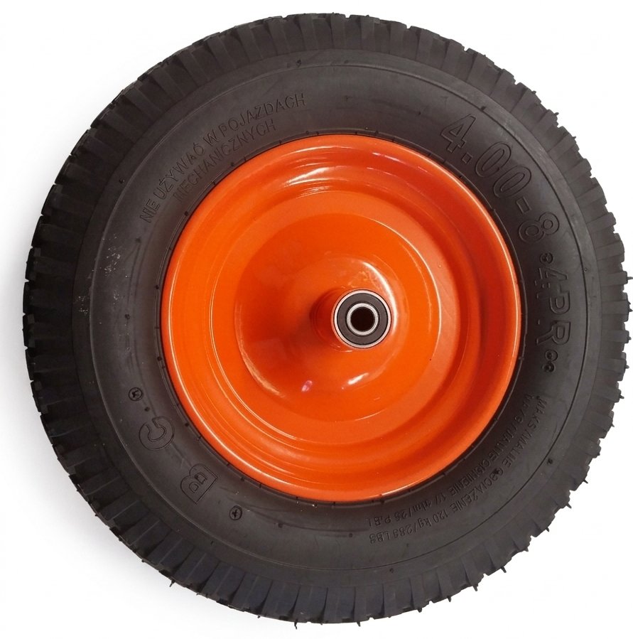 Ratas karučiui pripučiamas, su su rutuliniais guoliais, 4.80/4.00-8, Altrad (T66B85L-R)