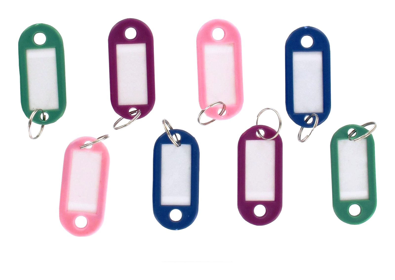 Pakabukai raktams plastikiniai, 8 vnt. Toko (88508)