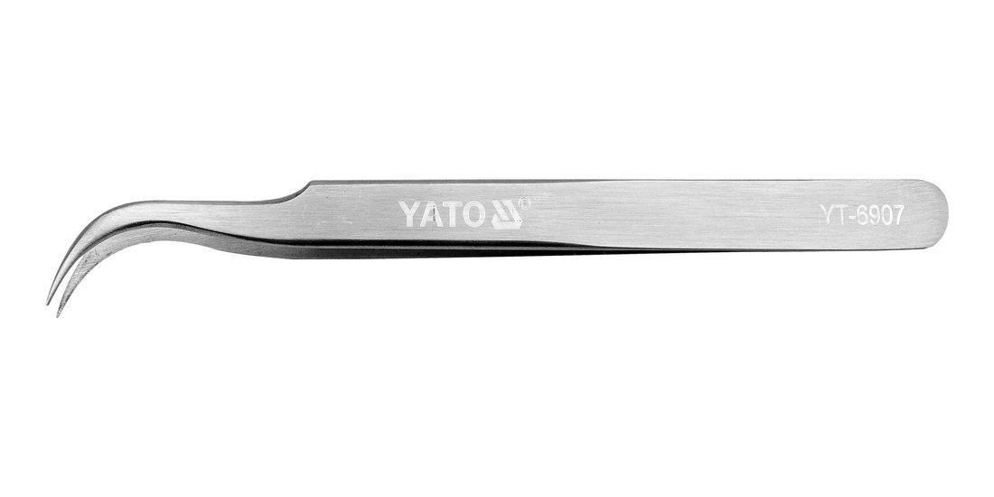 Pincetas lenktas, 115 mm Yato (YT-6907)