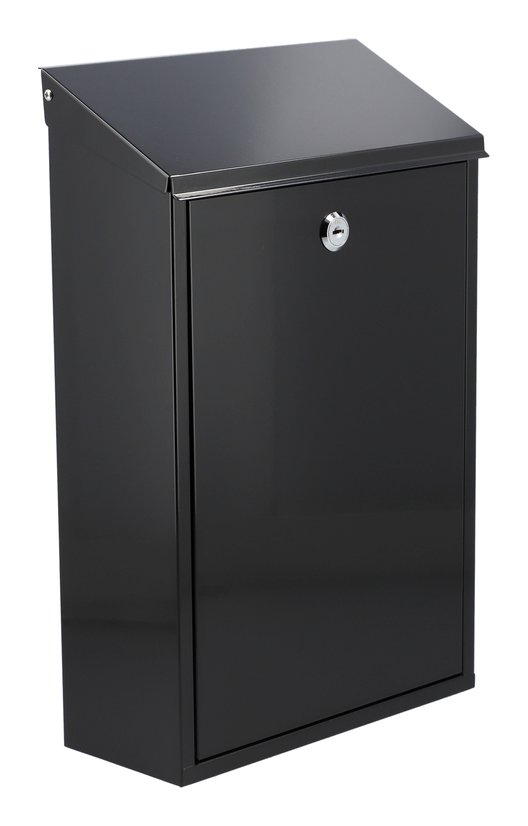 Dėžutė pašto 400 × 250 × 100 mm, juodos spalvos Vorel (78570)