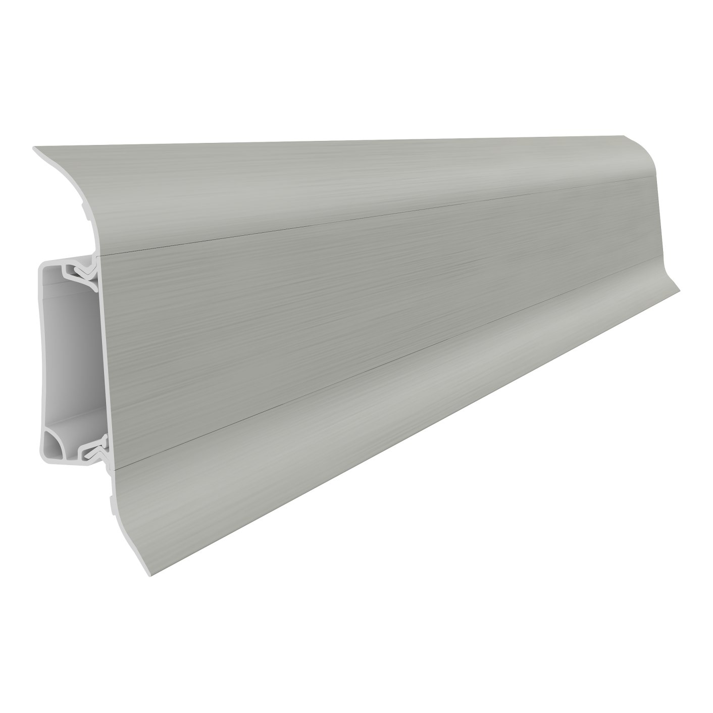 Grindjuostė PVC IZZI 763 sidabrinė, 55 mm, Vilo