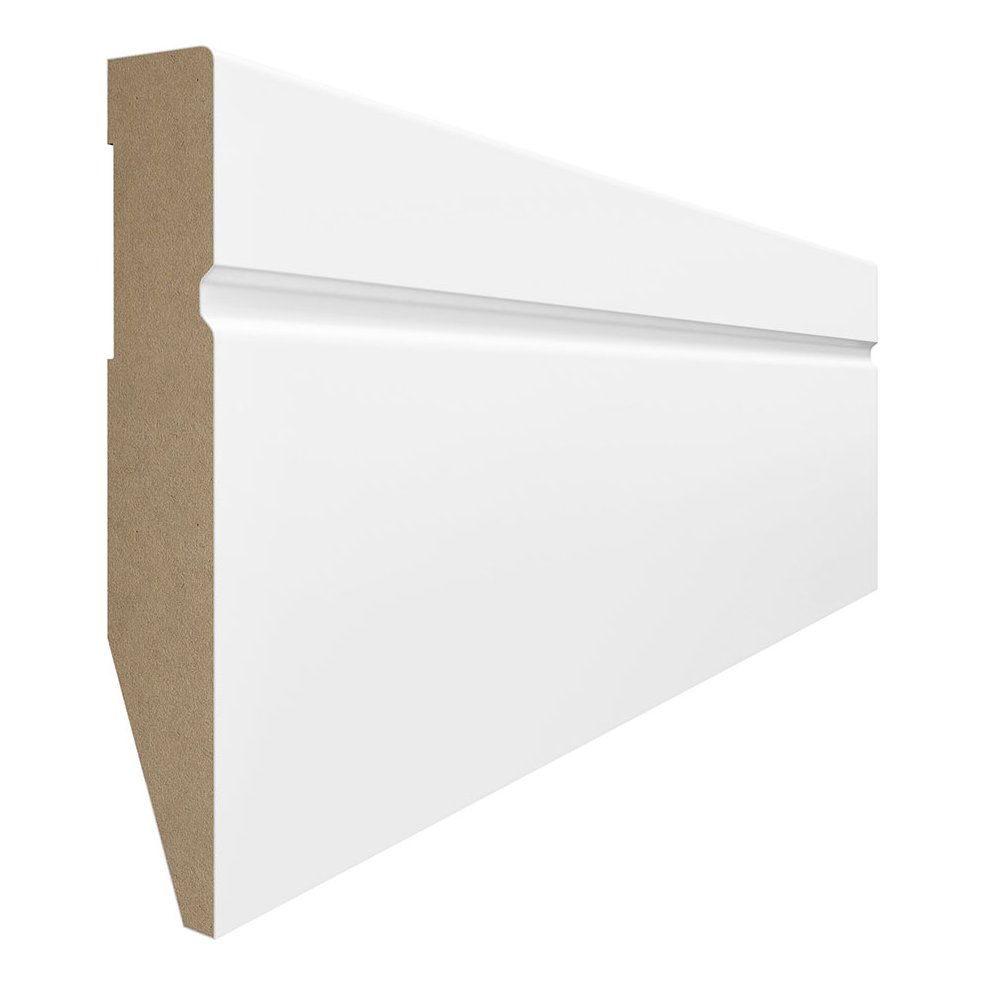 Grindjuostė MDF EVERA 301 balta, 100 mm, Vox