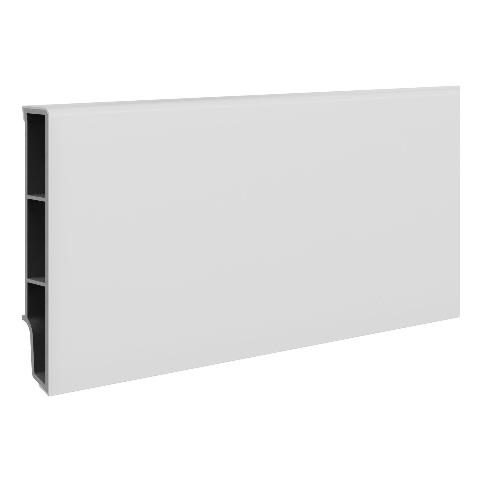 Grindjuostė PVC SEMPLA 701 balta, 80 mm, Vilo