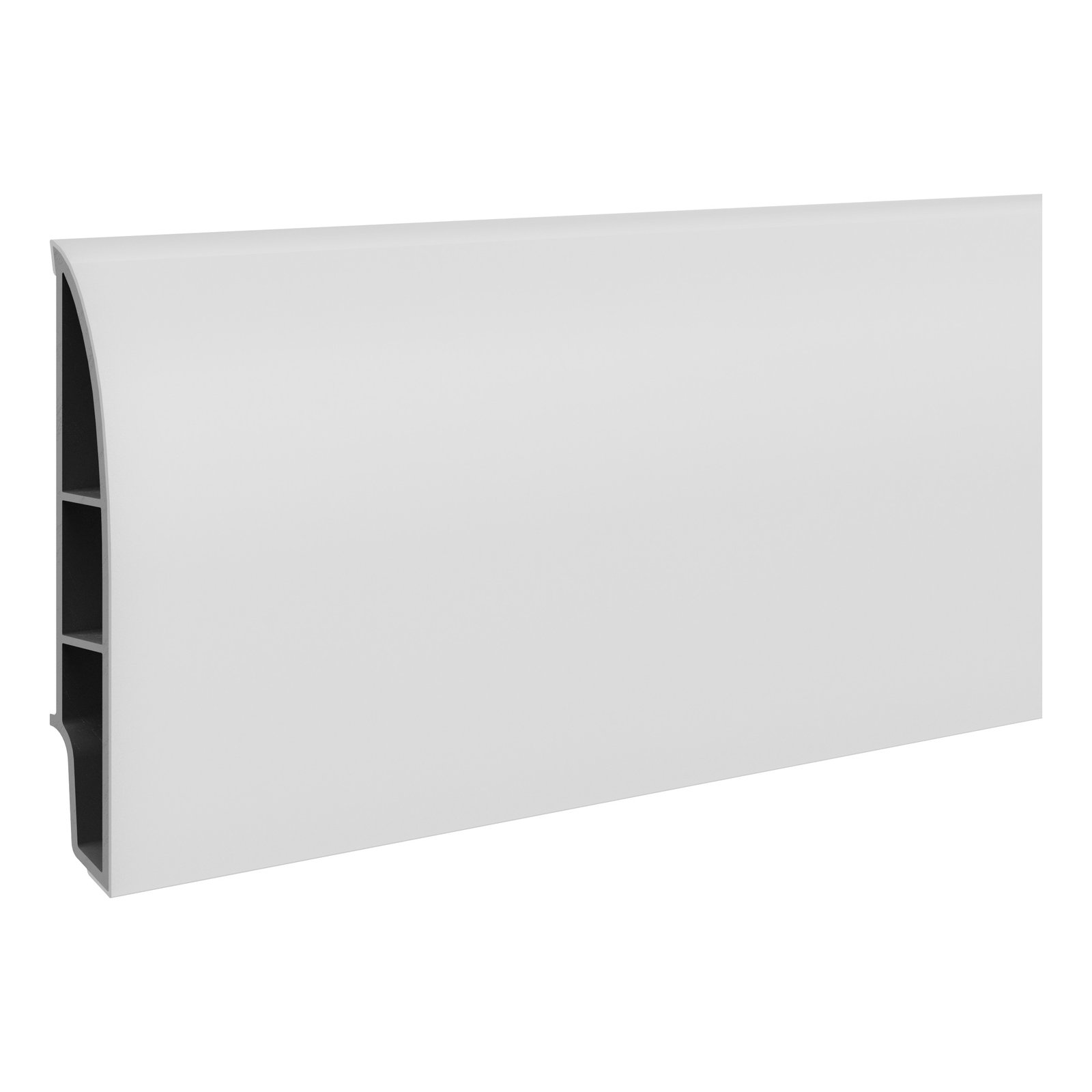 Grindjuostė PVC SEMPLA 708 balta, 80 mm, Vilo